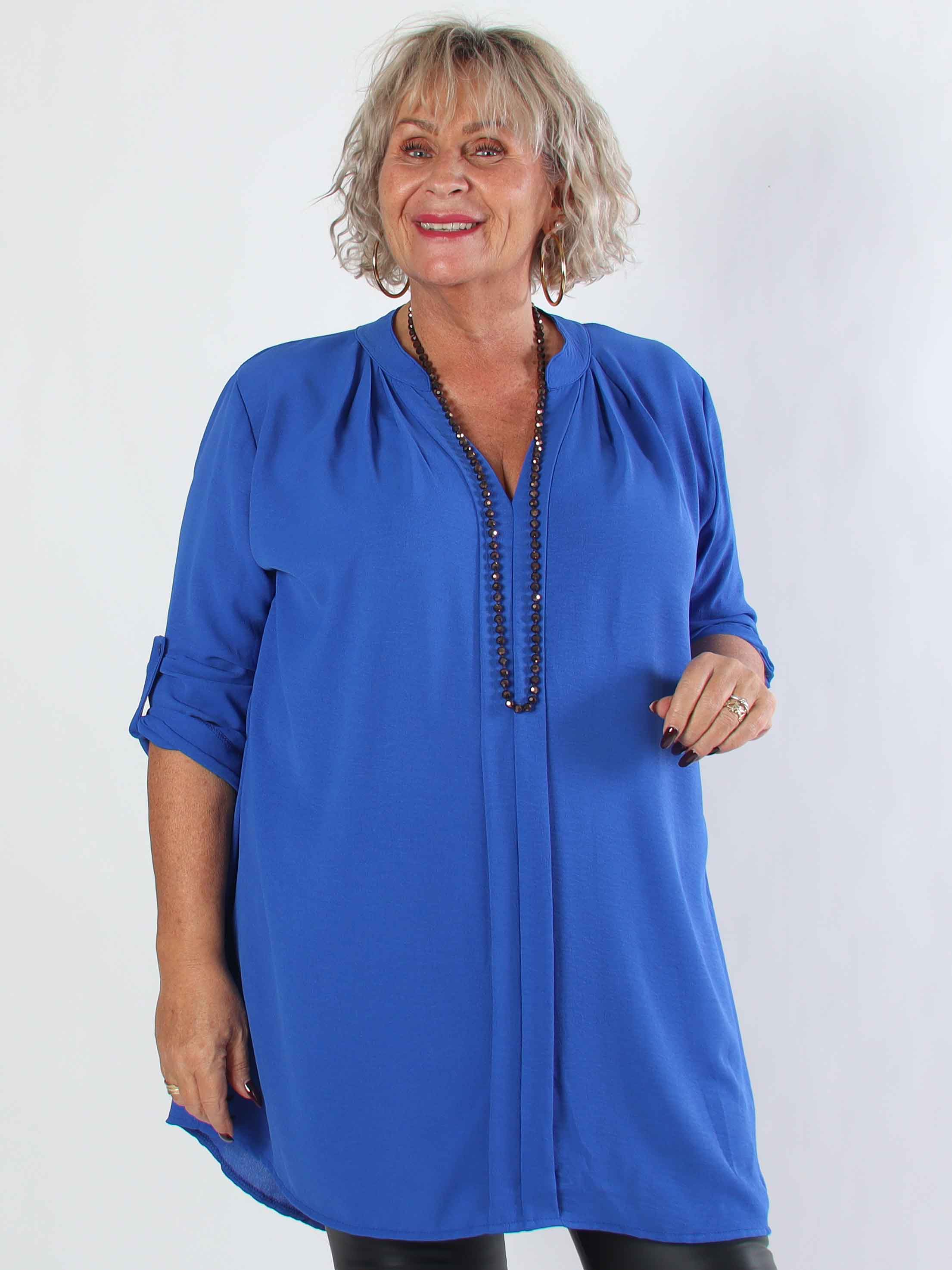 Teresa - Plus size tunika med opsmøg
